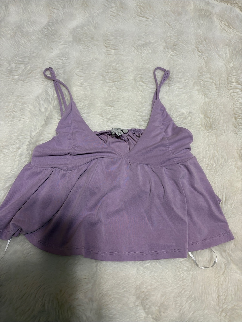 Love Tree Lavender Peplum Camisole